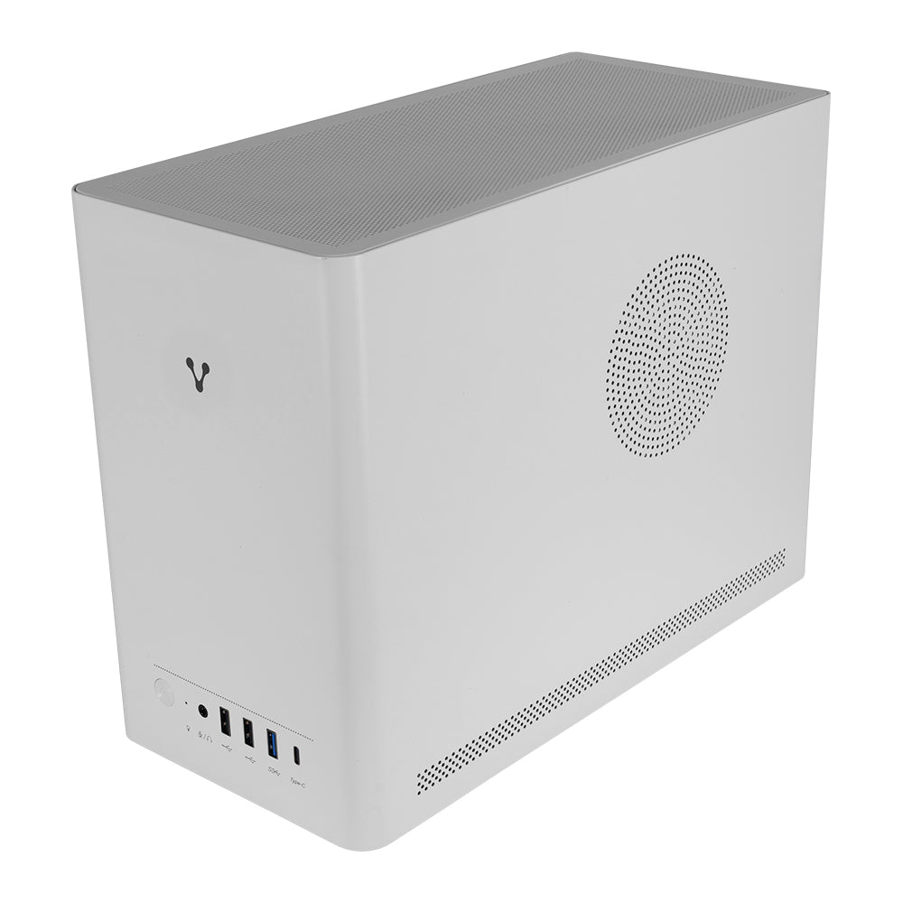 GABINETE VORAGO GAB-210 MINITORRE Micro ATX / ITX 2xUSB 2.0 1xUSB 3.0 1xTIPO C 5OOW  BLANCO