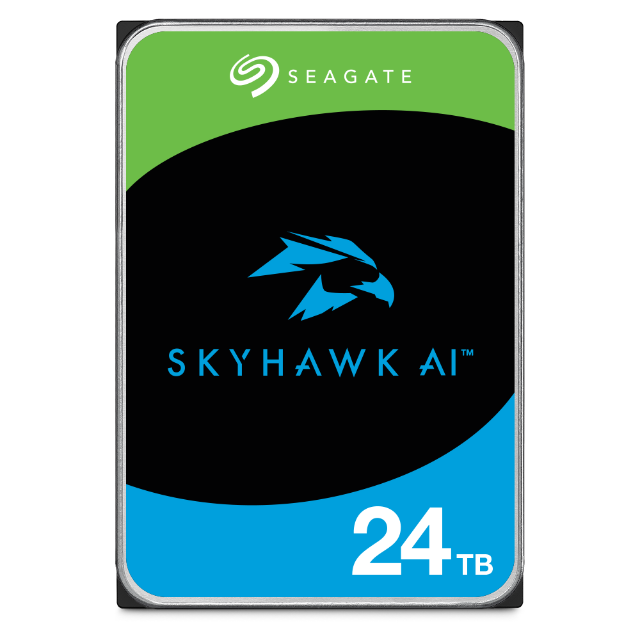 Disco Duro para Videovigilancia Seagate SkyHawk 24TB 3.5 SATA III 6 Gbit/s 7200RPM 512MB Cache