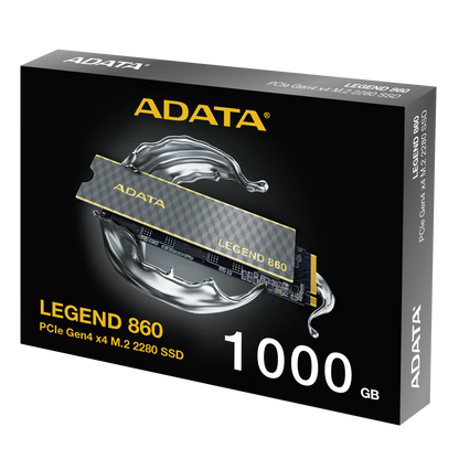 UNIDAD DE ESTADO SOLIDO ADATA LEGEND 8601000GB PCIE GEN 4 M.2 2280 VELOCIDAD 6000MBS/4000MBS COMPATIBLE CON PS5 DISIPADOR ALUMINIO