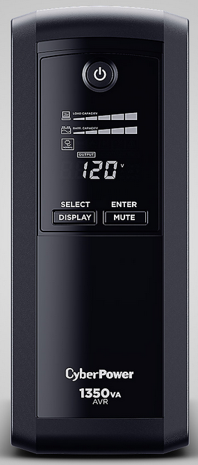 UPS CYBERPOWER 1350VA 810W LCD REGULADOR VOLTAJE 8 CONT