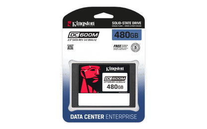 Unidad de Estado Sólido SSD Kingston 480 GB DC600M SATA Enterprise 2.5" Uso Mixto