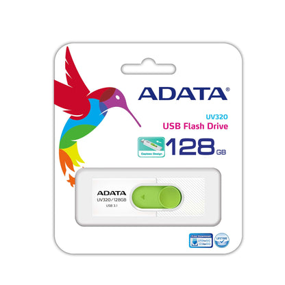Memoria Usb Adata UV320 128Gb Blanco/Verde 3.1