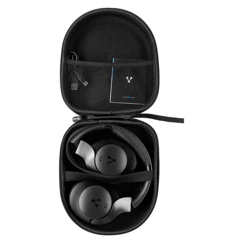 Diadema Vorago bluetooth 5.0 con ANC 60 hrs de autonomia con sonido premium super bass y baja latencia