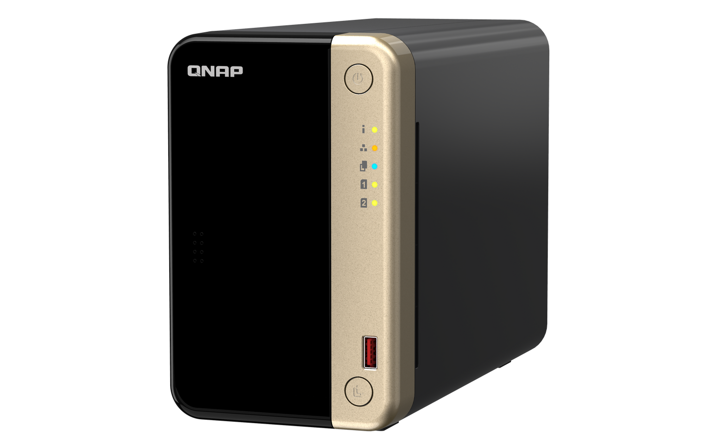 Unidad Almacenamiento NAS QNAP CPU Celeron N5095 Quad Core 2.9GHz 8GB RAM RJ45 2.5GbE 2 Bahias 3.5 Linux Sin Discos