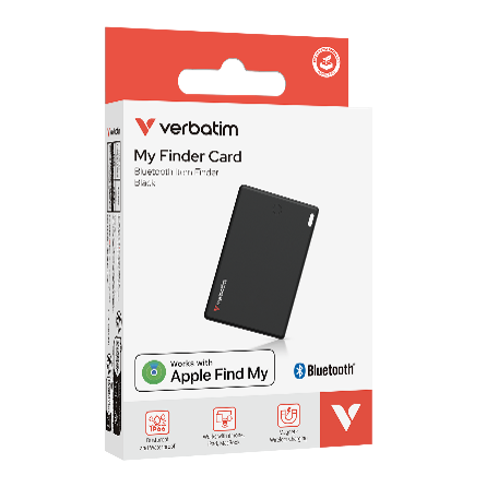 Localizador Verbatim My Finder Bluetooth Tarjeta 1 pza Negro