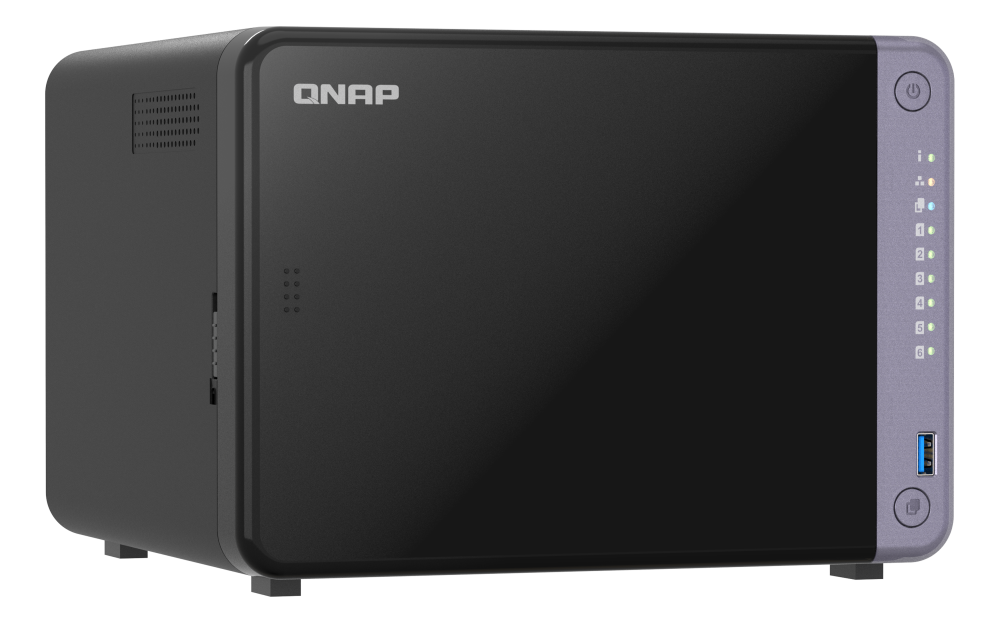 Unidad NAS QNAP CPU ARM Alpine AL524 Quad Core 2.0GHz 4GB RAM RJ45 10GbE 6 Bahias 3.5" Linux Sin Discos