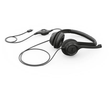 Audífonos Logitech H390 USB-C Computer Headset - MIDNIGHT BLACK - AMR-403