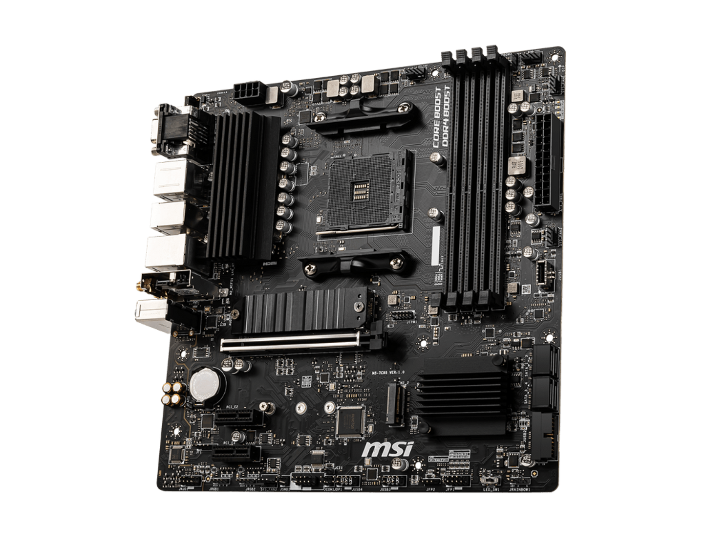 Tarjeta Madre MSI B550M Pro-VDH WIFI 4xDDR4 128GB 4400Mhz PCIe 4.0 M.2 1xHDMI 1xDP 1xVGA S AM4 mATX Wi-Fi BT