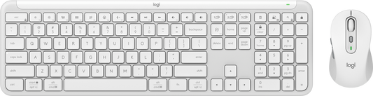 Kit Teclado y Mouse Logitech MK950 Inalambrico off white