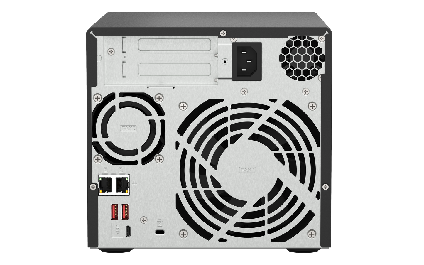 Unidad NAS QNAP CPU Ryzen V1500B Quad Core 2.2Ghz 8GB RAM RJ45 10GbE  4 Bahias 3.5 Hasta 24TB Linux Sin Discos