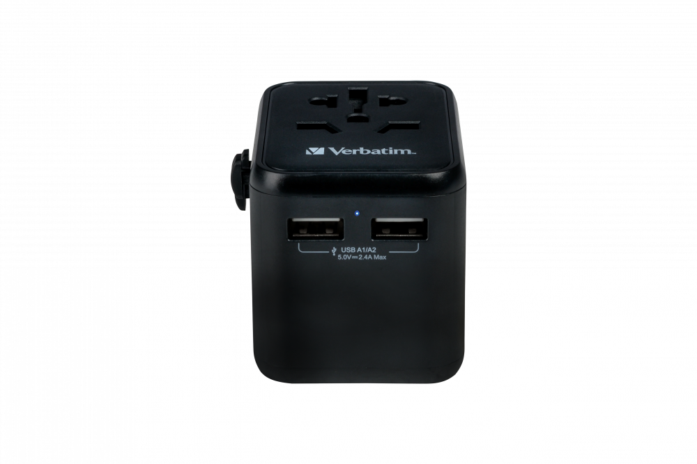 Adaptador Verbatim Universal de viaje 12W UTA-01 - USB-A (49543)