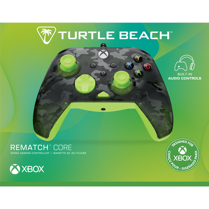 Control XB Turtle Beach Rematch Core Wired Controller- Ghost Black Camo/Yellow