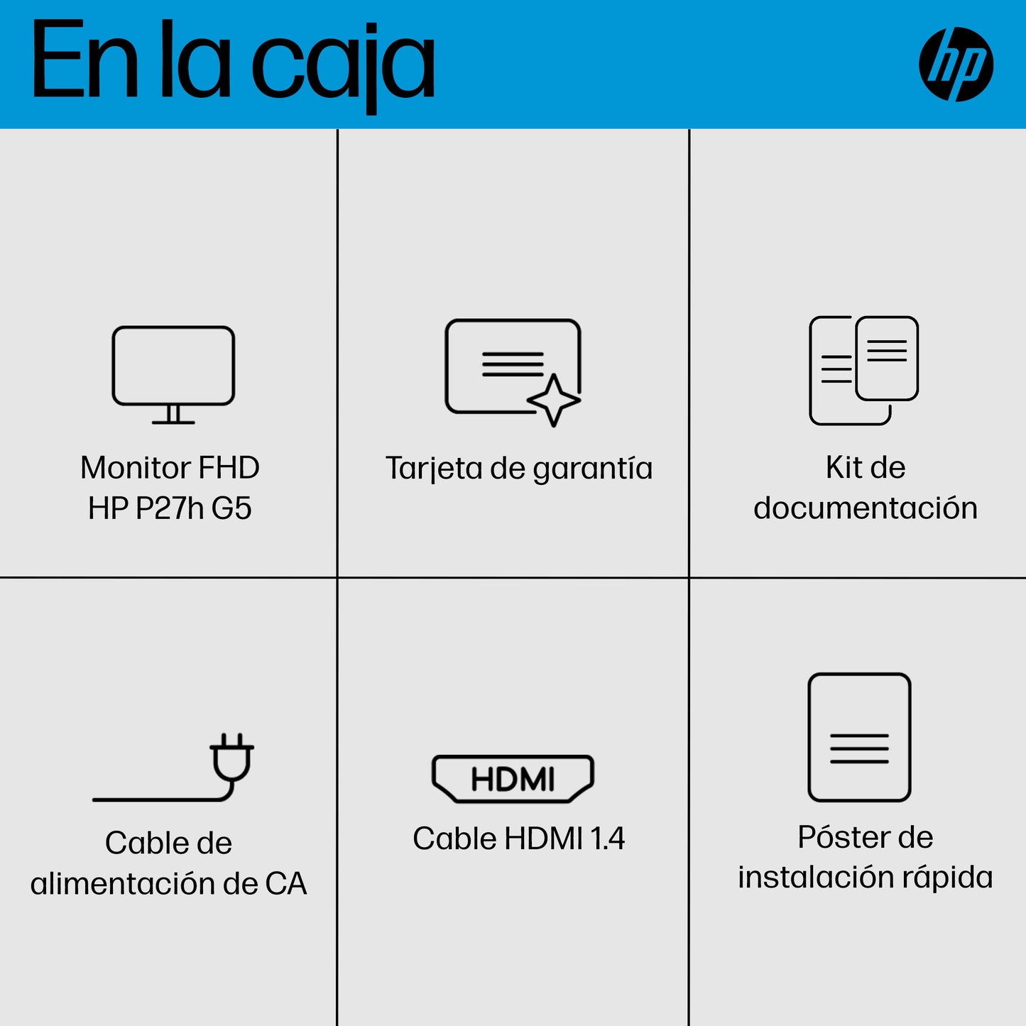 Monitor HP 27 P27H G5 FHD 1920x1080 5ms Panel IPS LCD HDMI/VGA