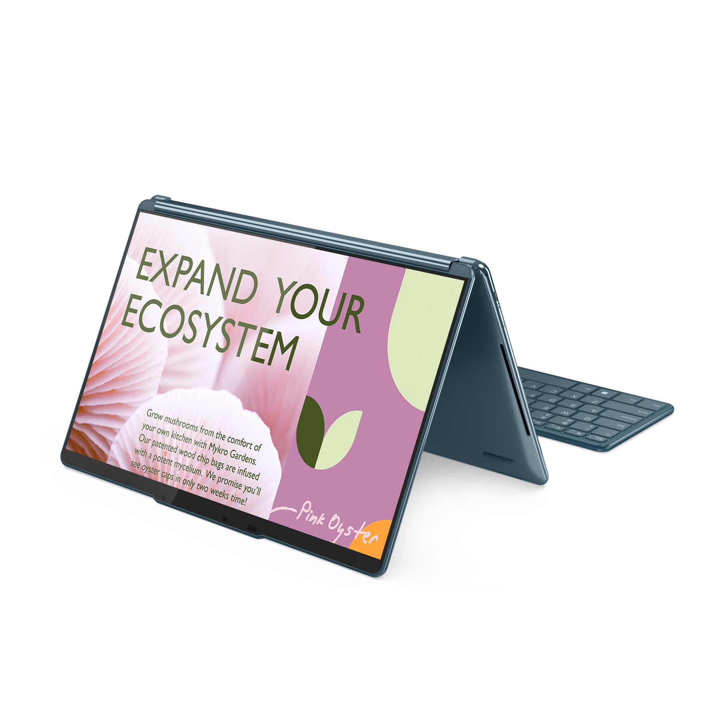 Laptop Lenovo Idea Yoga Book 9 13IRU8 13.3 Touch 2.8K Intel Core i7-1355U 1.70GHz 16GB 1TB SSD Windows 11 Home 64-bit Esp Turquesa
