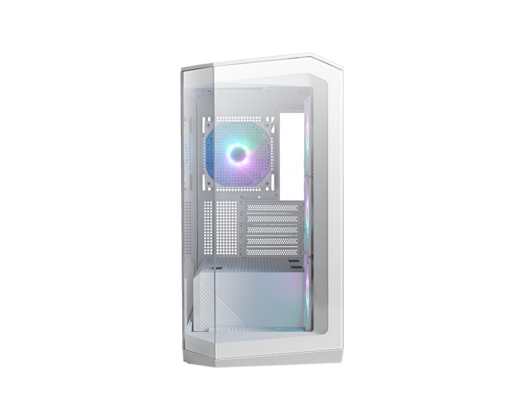 Gabinete MSI MAG Pano M100R PZ MICRO-TOWER MICRO-ATX USB 3.0 sin Fuente 4 Ventiladores Instalados Blanco