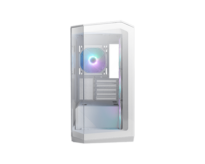 Gabinete MSI MAG Pano M100R PZ MICRO-TOWER MICRO-ATX USB 3.0 sin Fuente 4 Ventiladores Instalados Blanco
