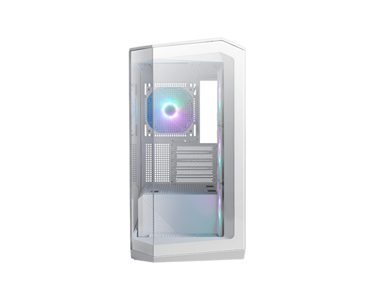 Gabinete MSI MAG Pano M100R PZ MICRO-TOWER MICRO-ATX USB 3.0 sin Fuente 4 Ventiladores Instalados Blanco
