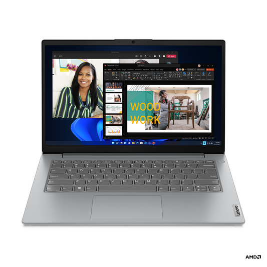 Laptop Lenovo V14 G4 AMN AMD Ryzen 5 7520U Non Touch Windows 11 Pro 64 16 GB 1x512GB SSD Wi Fi 6 2x2 AX 1CourierCarryin