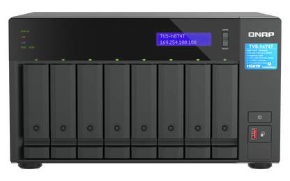 Unidad NAS QNAP TVS-h874T de 8 Bahias Intel Core i9-12900E 64GB DDR4 Thunderbolt 4 2.5GbE No incluye discos
