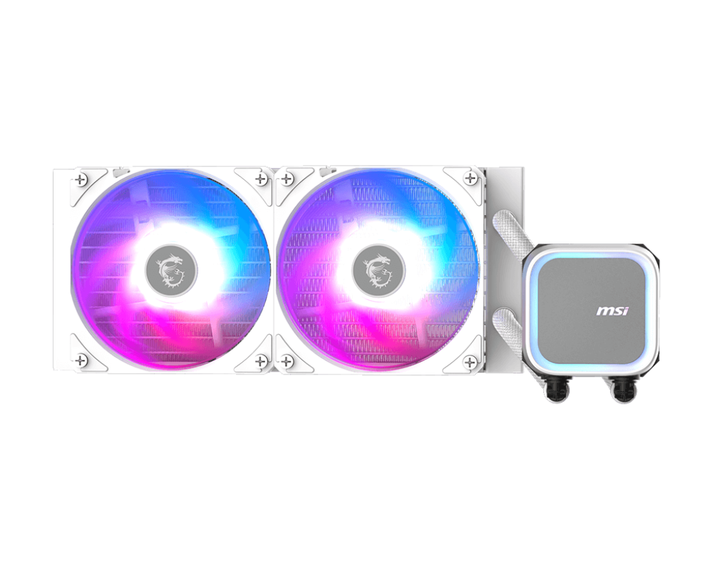 Enfriamiento Liquido MSI MAG CORELIQUID A13 240 para CPU 2x 120mm hasta 2000RPM Blanco