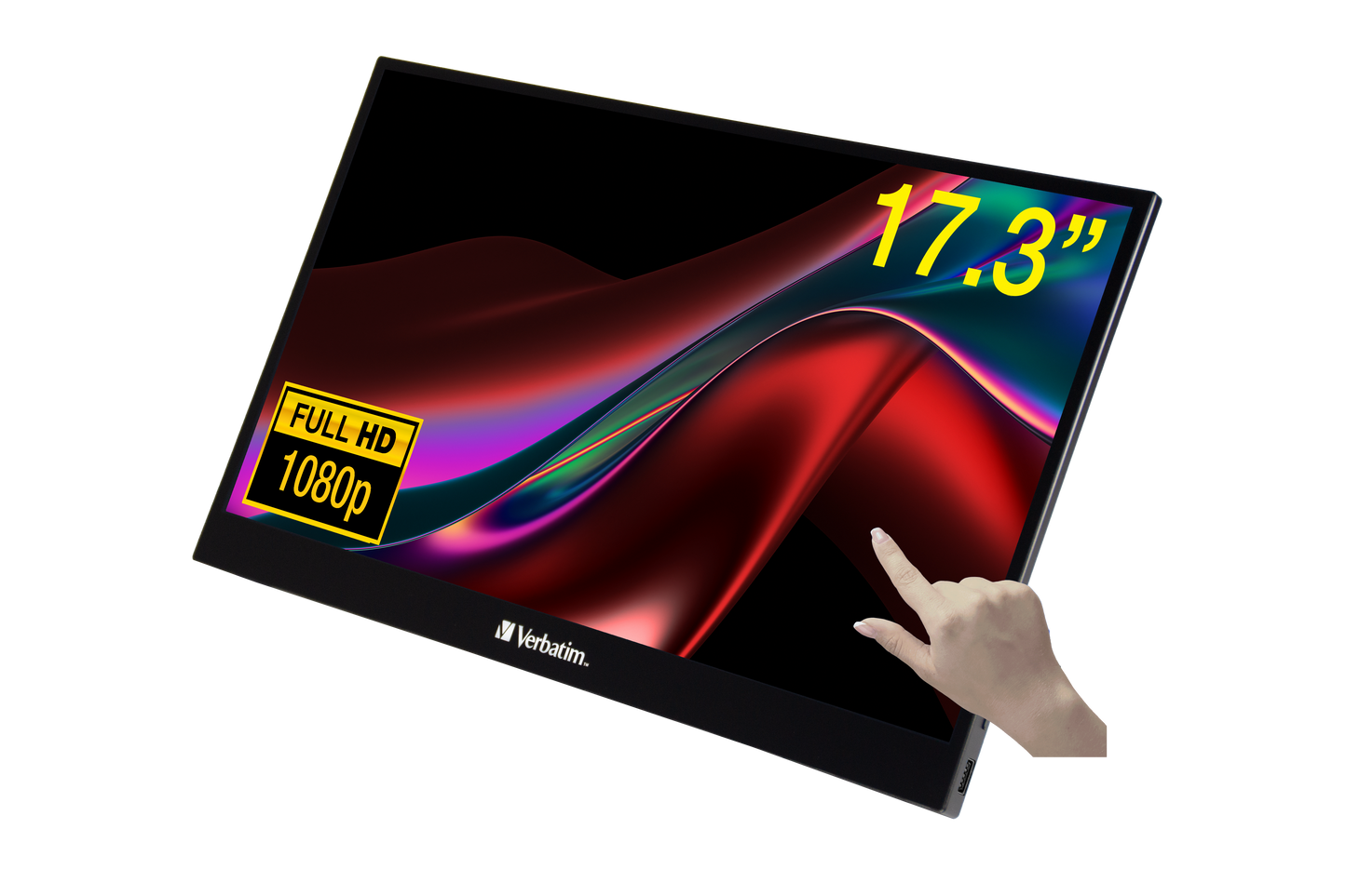 Monitor Touch Portatil Verbatim 17.3" Full HD (1080p) Resolucion 1920 x 1080