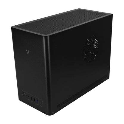GABINETE VORAGO GAB-210 MINITORRE Micro ATX ITX 2xUSB 2.0 1xUSB 3.0 1xTIPO C 5OOW NEGRO