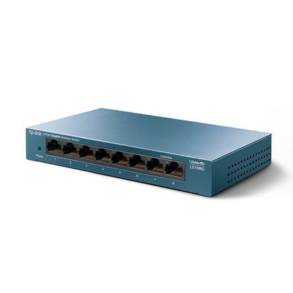 Switch TP-Link LiteWave 8-Port Gigabit Desktop 8× Gigabit RJ45 Ports Desktop Steel Case