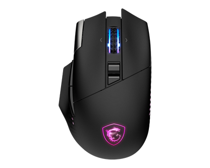 Mouse Inalámbrico Gamer MSI Versa Pro Wireless 26000 dpi RF Wireless/Bluetooth/USB-C Negro