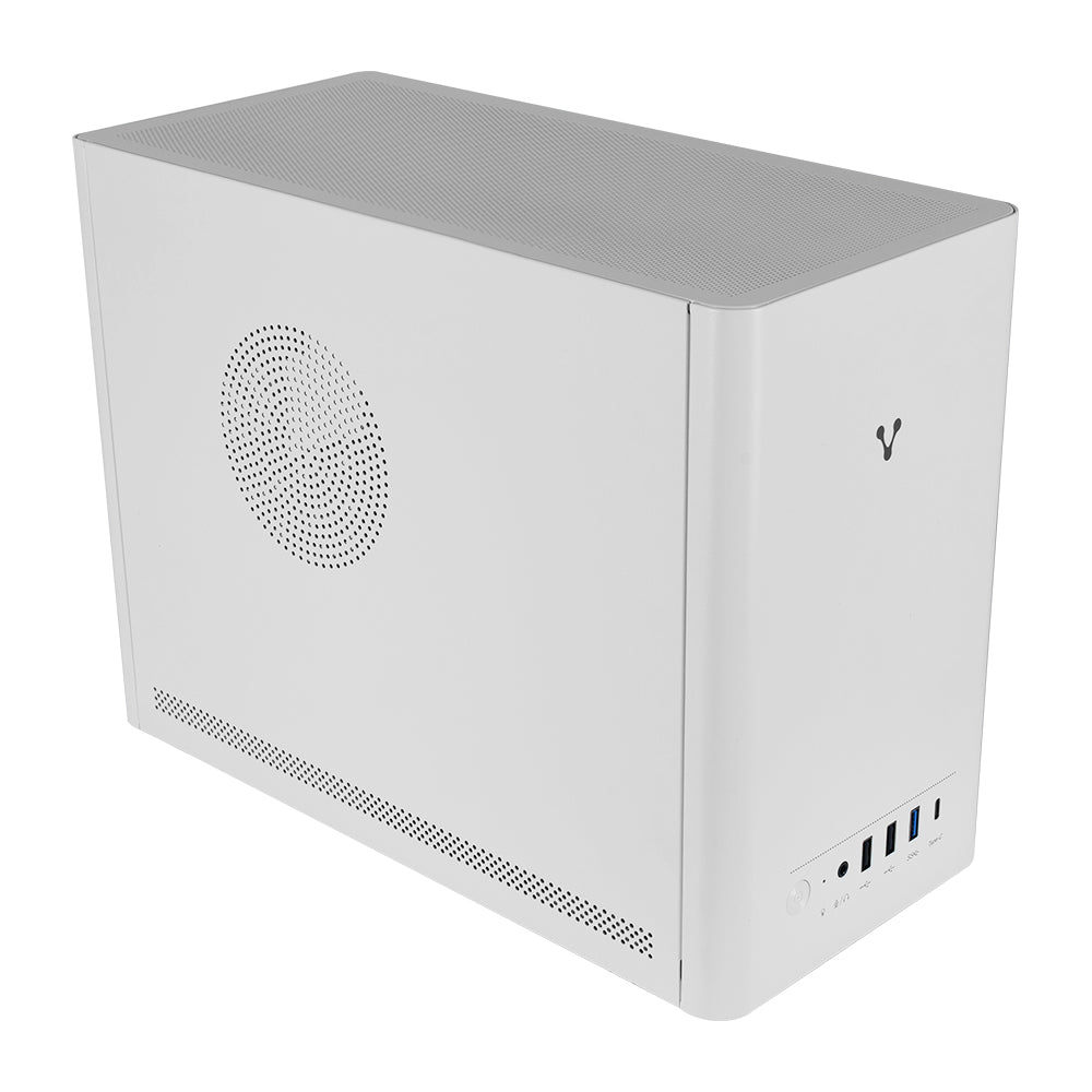 GABINETE VORAGO GAB-210 MINITORRE Micro ATX / ITX 2xUSB 2.0 1xUSB 3.0 1xTIPO C 5OOW  BLANCO