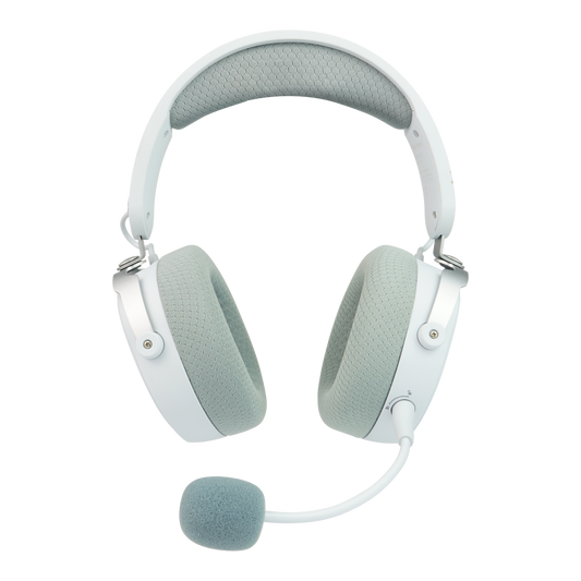 Diadema Game Factor HSB600 Gaming Inalámbrica RGB Triple Conectividad Micrófono Removible Surround 7.1 Color Blanco