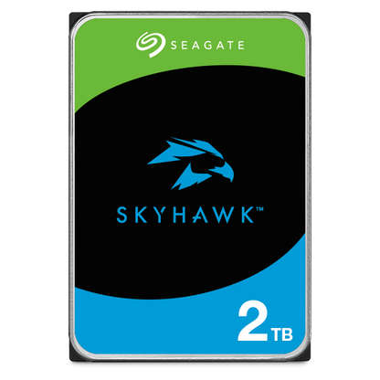 Disco Duro Interno Seagate SkyHawk 2TB 3.5" 5400RPM SATA lll 6Gbit/s Cache 256MB 1-8 Bahias para Videovigilancia