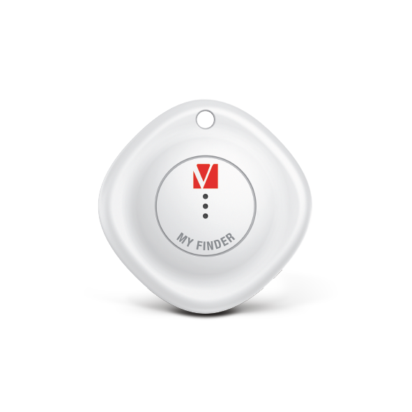 Localizador Verbatim Bluetooth MyFinder Verbatim Blanco y Negro Paquete C/2 Piezas