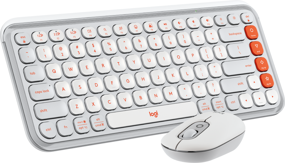 Teclado y Mouse Logitech Pop Icon Blanco