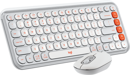 Teclado y Mouse Logitech Pop Icon Blanco
