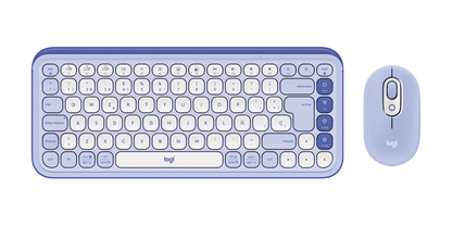 Teclado y Mouse Logitech Pop Icon Lila