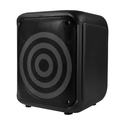 BAFLE VORAGO KSP-350 NEGRO 8" 30WATTS RMS TECNOLOGIA DSP / USB / MSD/ 3.5MM /  RECARGABLE / TWS BT 5HRS CARGA USB TIPO C / MICROFONO INALAMBRICO