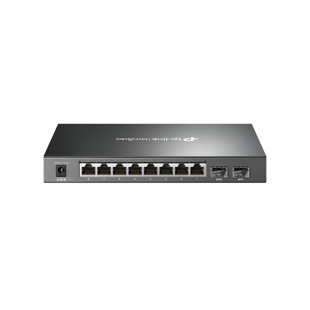 Switch Omada by TP-Link 8-Port Gigabit Smart PoE Switch with 2 SFP Slots 8× Gigabit PoE Ports 2× Gigabit SFP Slots