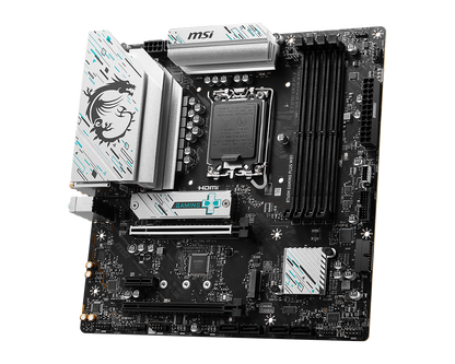 TARJETA MADRE MSI B760M GAMING PLUS WIFI SOCKET 1700 4 DDR5 6800  2HDMI 2 DP 2 M.2 MICRO ATX