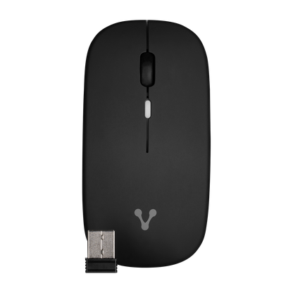 MOUSE VORAGO MO-307 INALAMBRICO HASTA 1600 DPI RECARGABLE NEGRO RGB
