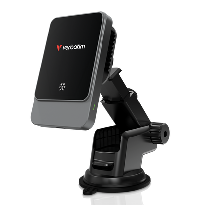 Cargador Inalambrico Verbatim Magnetico tipo C con ventilador de enfriamiento e iluminación RGB