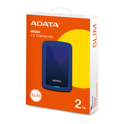 Disco Duro Externo Adata 2TB HV300 2.5" USB 3.1 Azul