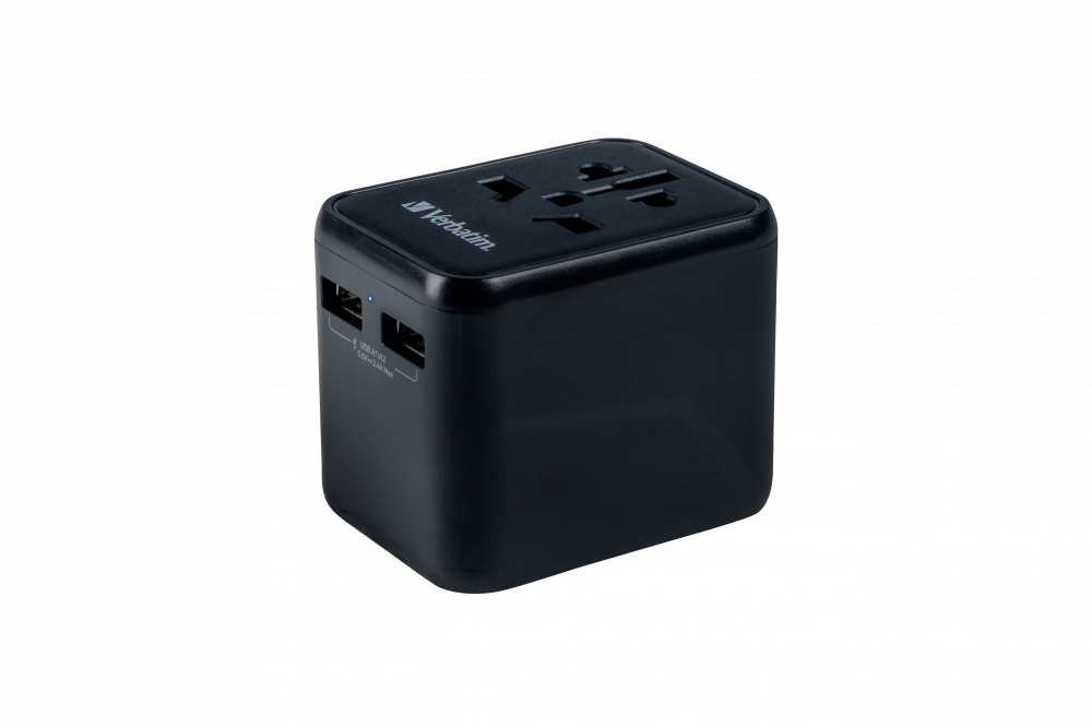 Adaptador Verbatim Universal de viaje 12W UTA-01 - USB-A (49543)