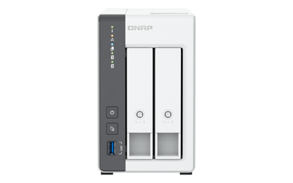 Unidad Almacenamiento NAS QNAP CPU ARM Cortex A55 Quad Core 2.0GHz 4GB RAM RJ45 2.5GbE 2 Bahias 3.5 Linux Sin Discos