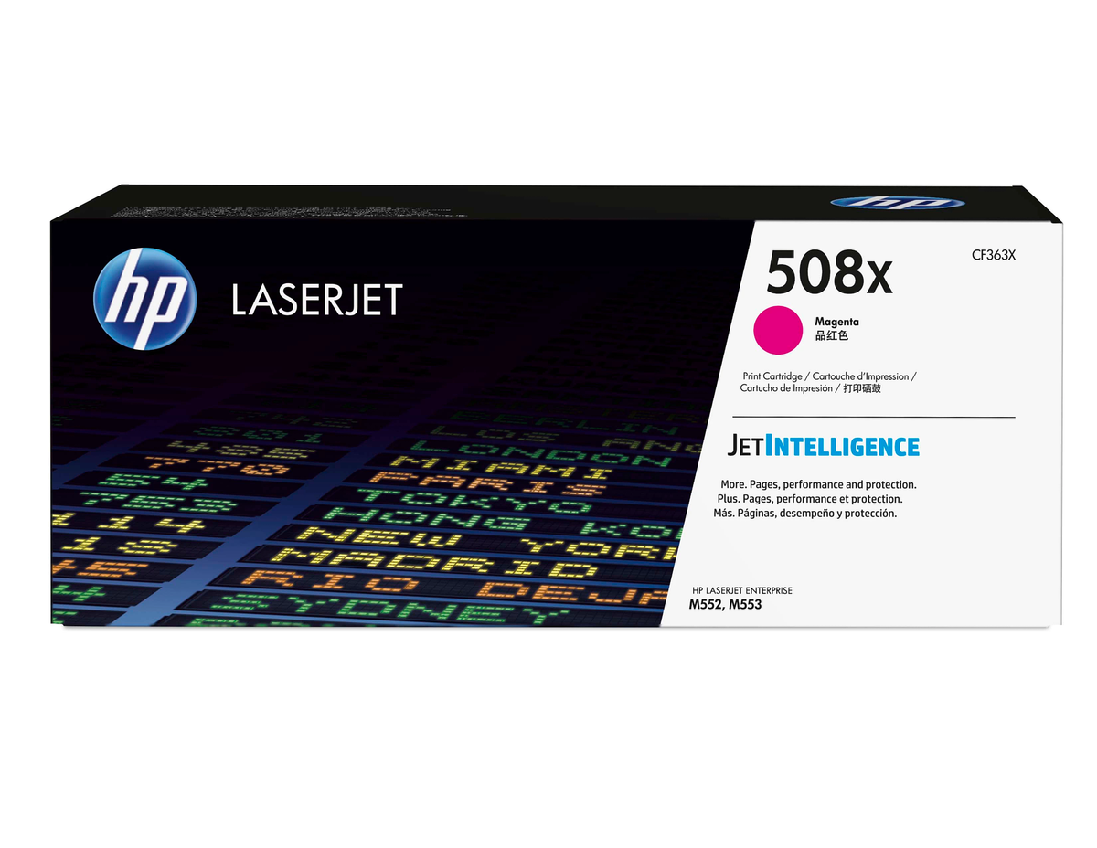 Toner HP LaserJet 508X Magenta Alta Capacidad