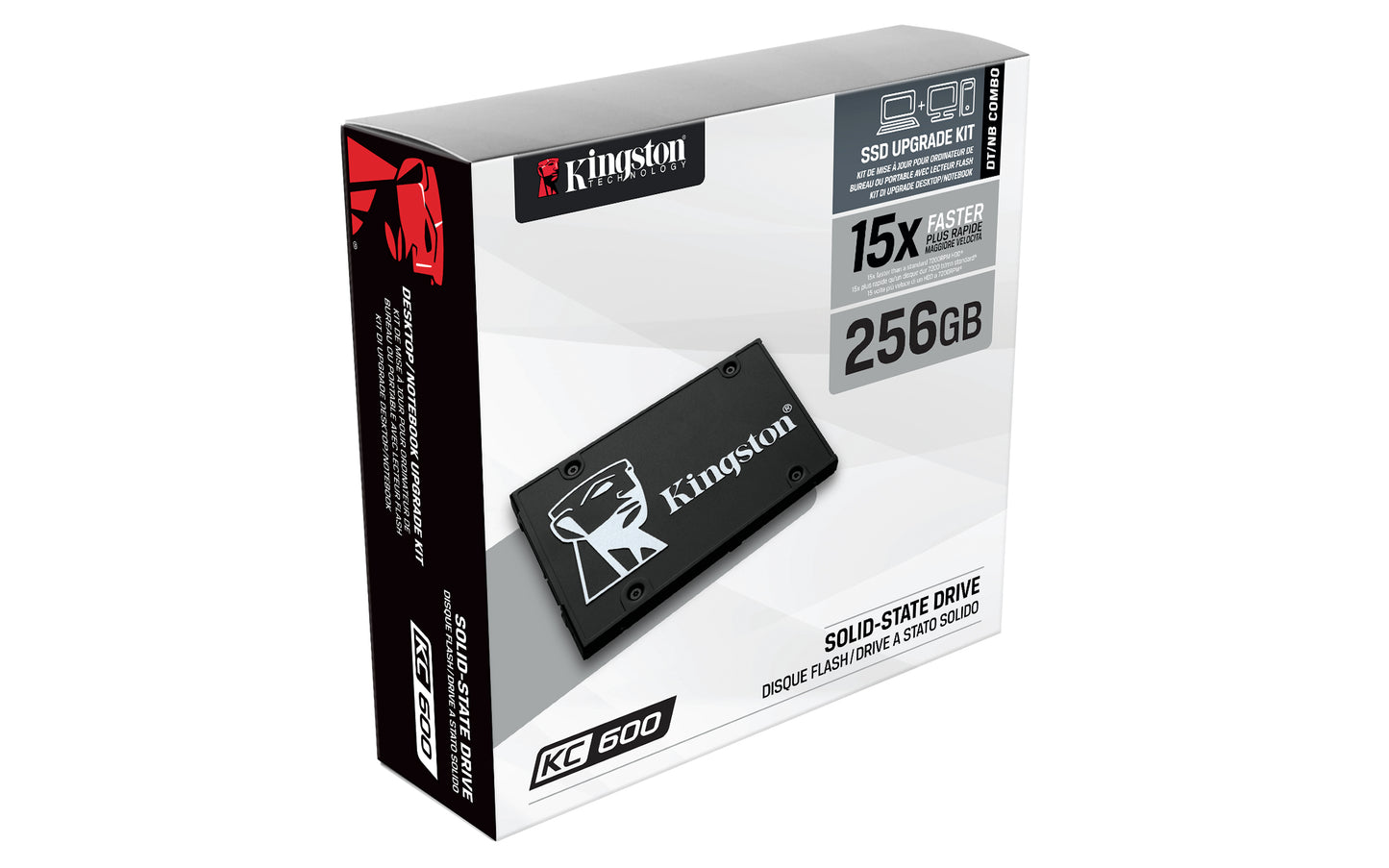 Unidad de Estado Sólido SSD Kingston 256 GB SKC600 SATA3 2.5"