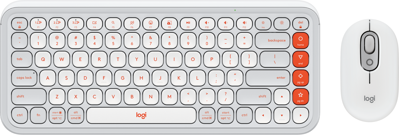 Teclado y Mouse Logitech Pop Icon Blanco