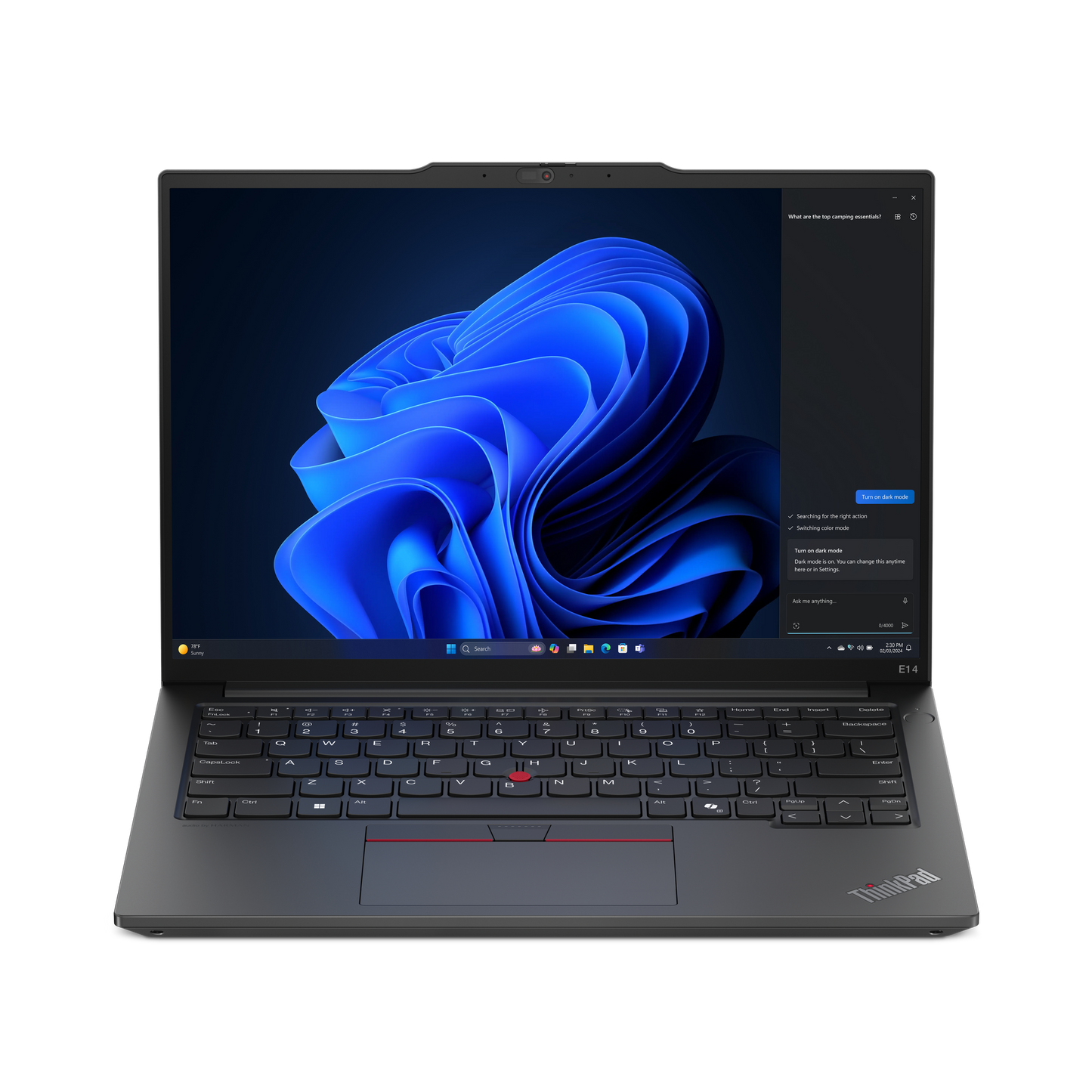 Laptop Lenovo ThinkPad E14 G6 14" Intel Core Ultra 7 155H 512GB SSD Ram 16 GB Windows 11 Pro 3YR Onsite Negro