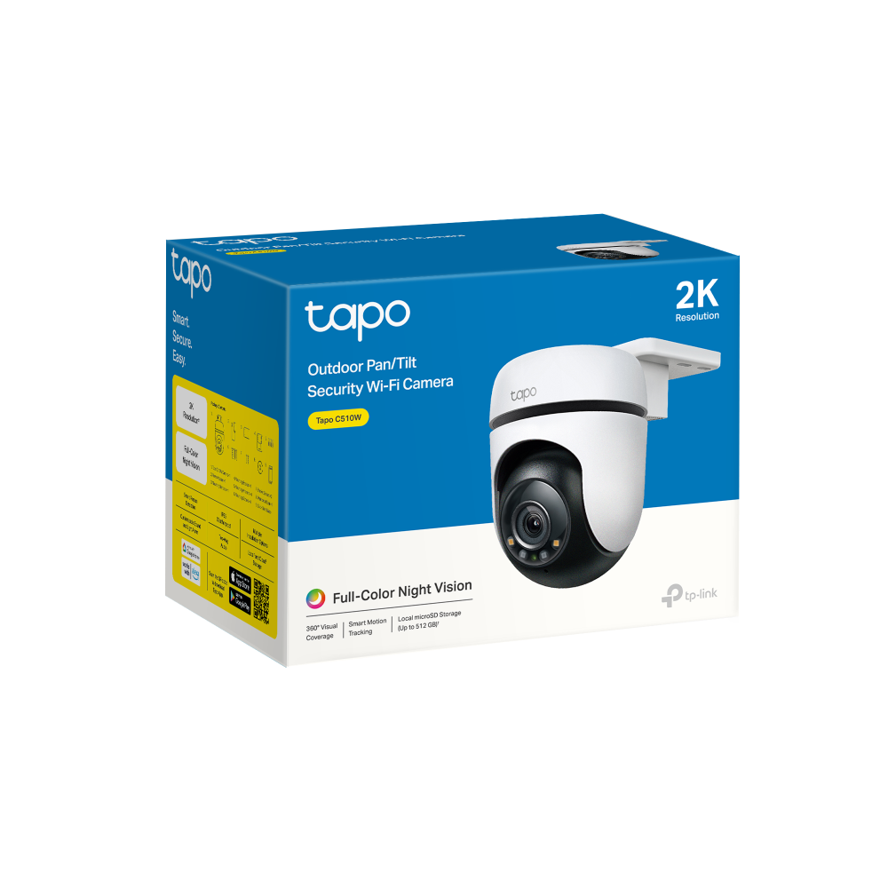 Security Camera Tapo by TP-Link Outdoor Pan/Tilt Security Wi-Fi Camera 2K (2304x1296)2 4 GHz Horizontal 360degrees