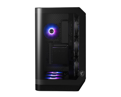 Gabinete MSI MAG PANO 120R PZ Negro Vidrio templado panoramico 4 Micro-ATX/Mini-ITX sin Fuente 1 Ventilador