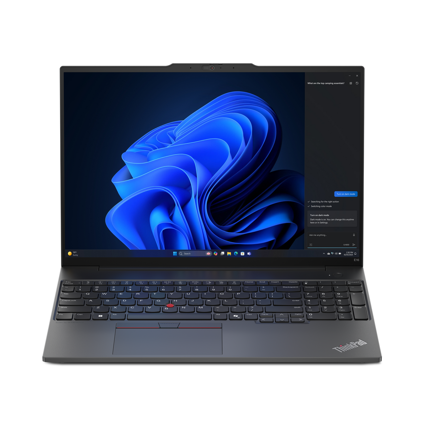 Laptop Lenovo TP E16 G2 IntelCoreUltra 7 155U  NonTouch Windows 11Pro 64 16GB  512GB SSD 3YR Onsite